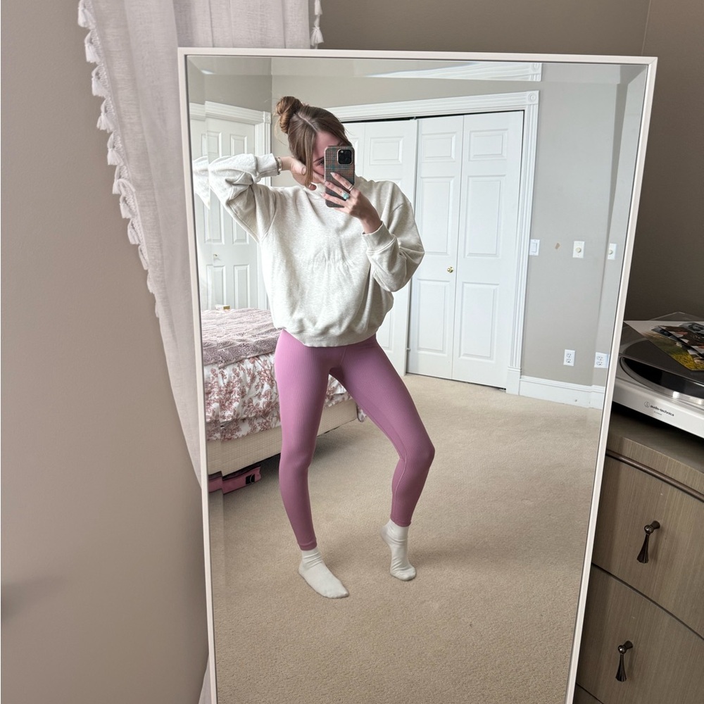 Lululemon ribbed high waisted leggings